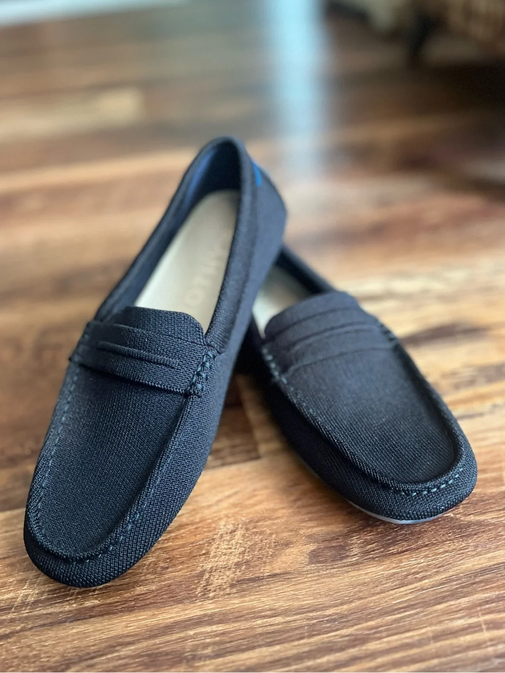 Rothy's The Daily Driver in Black Knit Slip-On Loafers size 8 Women’s - Picture 2 of 13